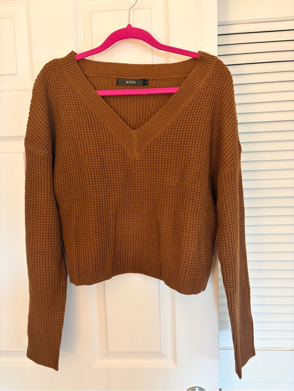 Brown Knit Sweater, Medium